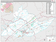 State College Wall Map Premium Style